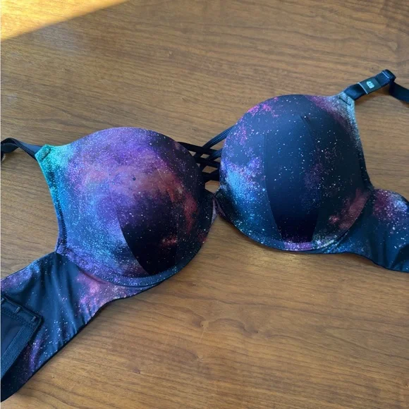 Torrid Galaxy Print Push-up Plunge Underwire Bra - Picture 6 of 6
